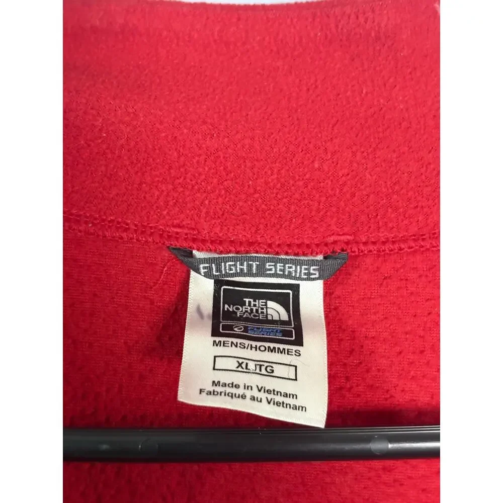 The North Face Full Zip Jacket Mens Red Gray Size XL Read